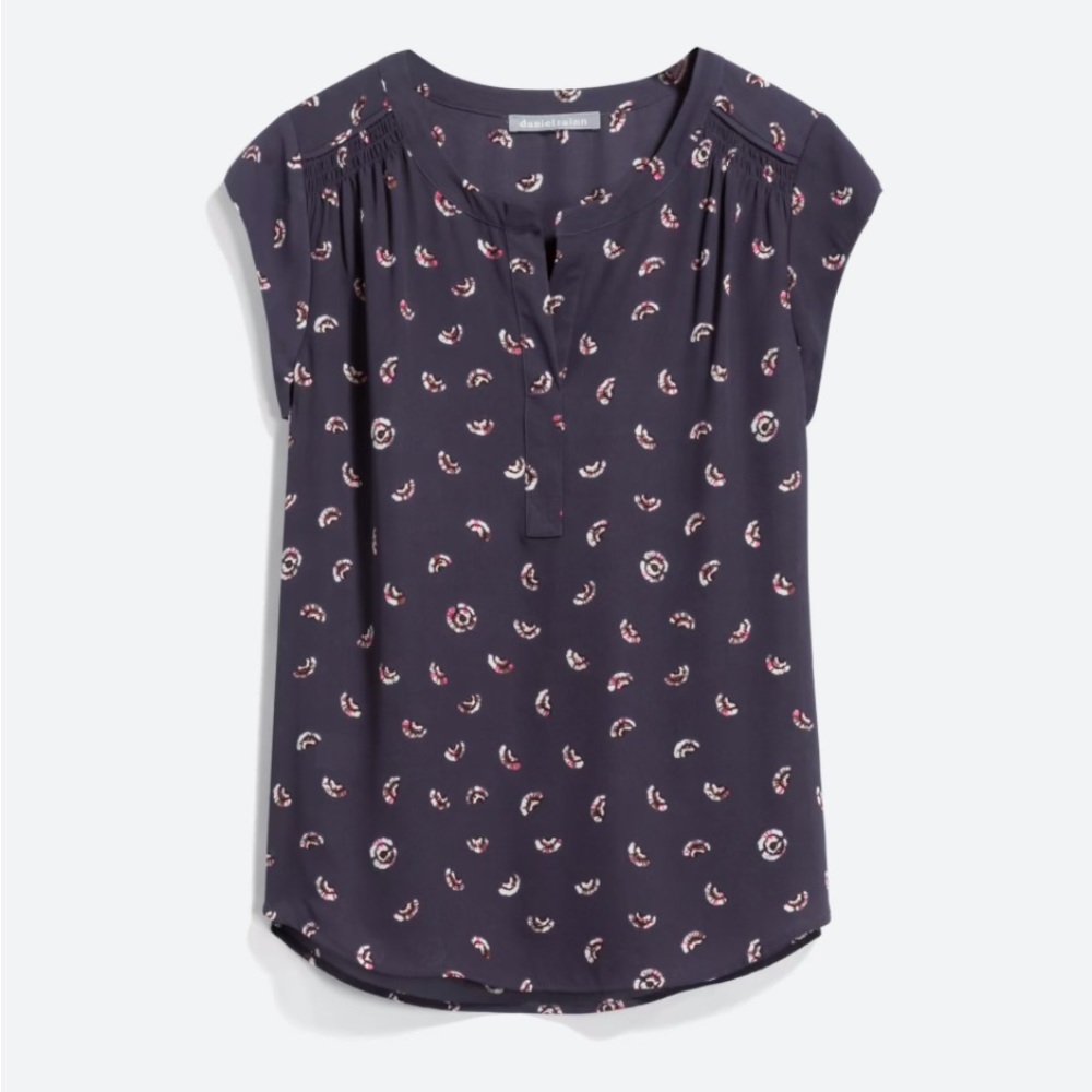 Daniel Rainn Split Neck Blouse